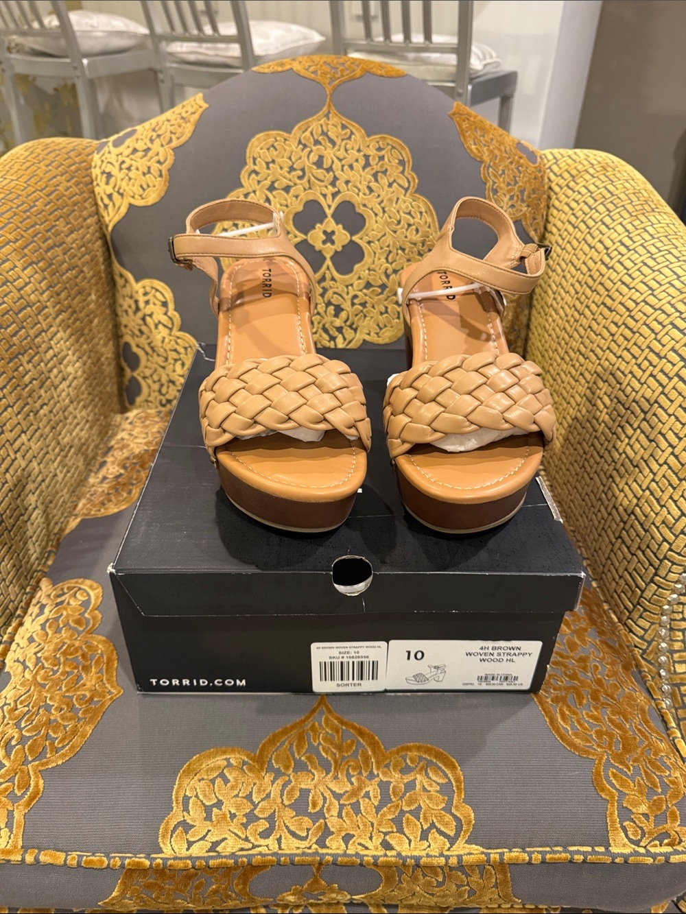 torrid Tan Braided Platform Sandals